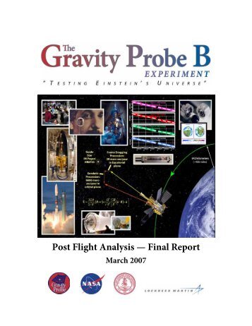 GP-B Post-Flight AnalysisÃ¢Â€Â”Final Report - Gravity Probe B - Stanford ...