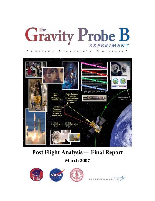 GP-B Post-Flight AnalysisÃ¢Â€Â”Final Report - Gravity Probe B - Stanford ...