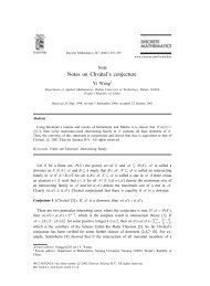 Notes on ChvÃatal's conjecture