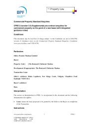 Commercial Property Standard Enquiries CPSE.3 ... - Blake Lapthorn