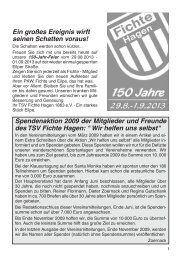 Ein großes Ereignis wirft seinen Schatten voraus! - TSV Fichte ...