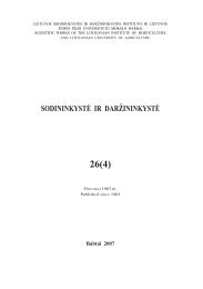 sodininkystÄ ir darÅ¾ininkystÄ 26(4)