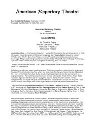 Press Release: Trojan Barbie [pdf] - American Repertory Theater