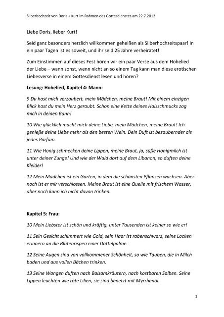 Liebe Doris Lieber Kurt Seid Ganz Besonders Herzlich