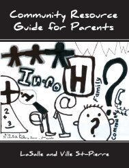 Community Resource Guide for Parents - Allion Elementary School