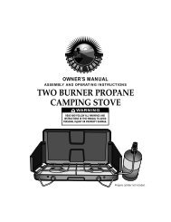 TWO BURNER PROPANE CAMPING STOVE - Brinkmann