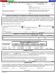 motion, entry, and certification for appointed counsel fees