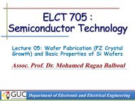 Lecture 5 - GUC - Faculty of Information Engineering & Technology