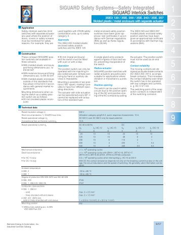 SIGUARD Interlock Switches - Siemens