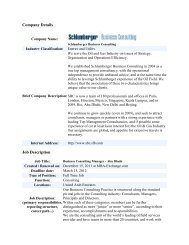 Business Consultant Manager - Students