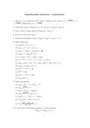 Logaritamske jednacine i nejednacine