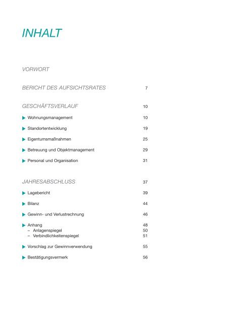 bericht des aufsichtsrates - VBW Bauen und Wohnen GMBH