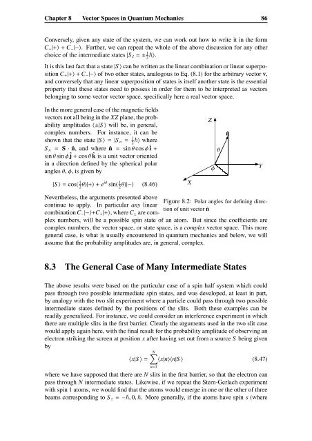 Chapter 8 Vector Spaces in Quantum Mechanics