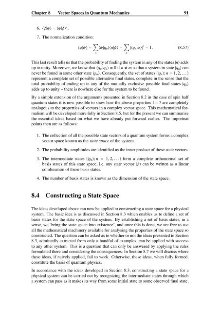 Chapter 8 Vector Spaces in Quantum Mechanics