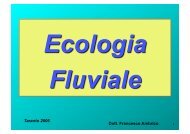 Ecol.acqueInterne - Dipartimento di Biologia