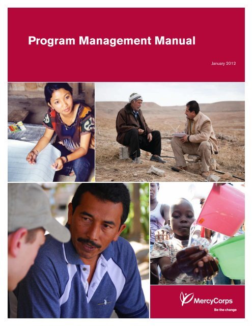 Program Management Manual - Mercy Corps