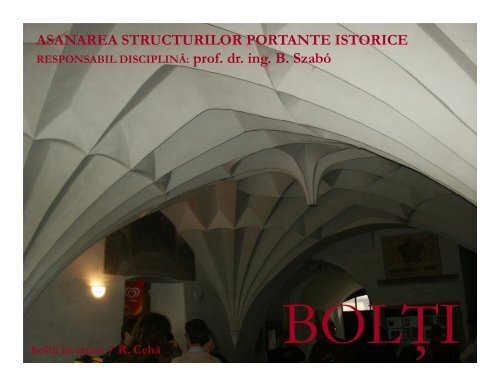 asanarea structurilor portante istorice - Transsylvania Nostra