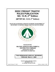 SDDC Freight Traffic Rules Publication No. 1C ... - SDDC - U.S. Army