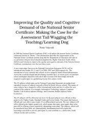 Improving the Quality and Cognitive Demand of the ... - Umalusi