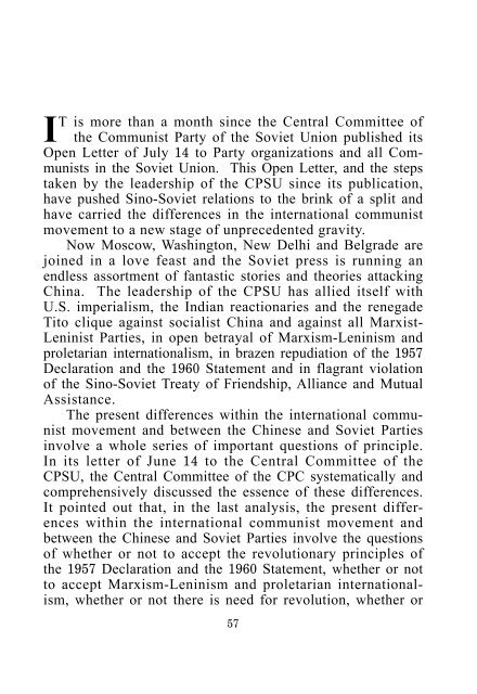 Polemic on General Line of International ... - From Marx to Mao