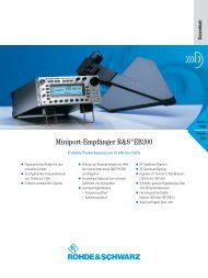 Miniport-EmpfÃ¤nger R&S EB200 - Rohde & Schwarz Singapore