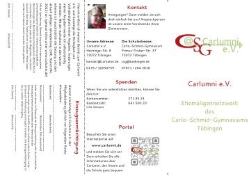 Flyer - Carlo-Schmid-Gymnasium