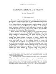CAPITAL PUNISHMENT AND THE LAW - Ave Maria School of Law