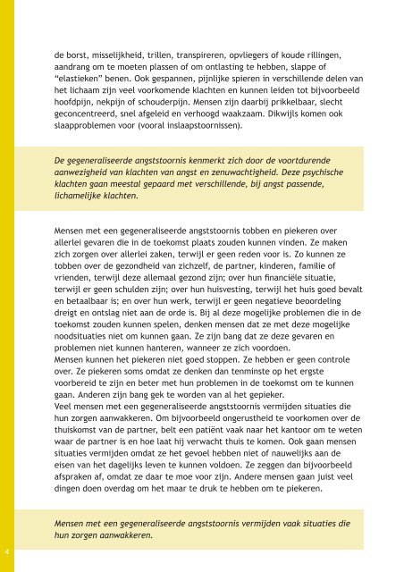 NVvP Gegeneraliseerde angststoornis (PDF bestand ... - GGZ inGeest