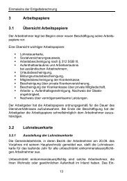 3 Arbeitspapiere 3.1 Übersicht Arbeitspapiere 3.2 Lohnsteuerkarte