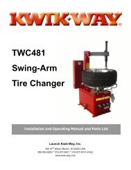 TWC481 Swing-Arm Tire Changer - aesco