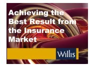 Willis Insurance Presentation - Sean Long - Plastics New Zealand