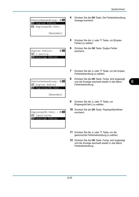 ANLEITUNG BEDIENUNGS- - Utax