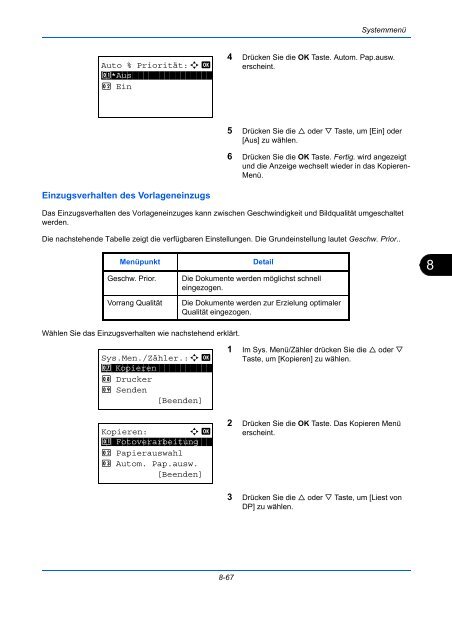 ANLEITUNG BEDIENUNGS- - Utax