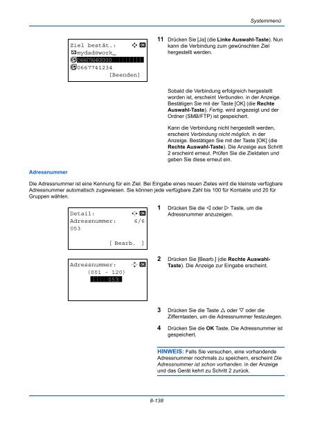 ANLEITUNG BEDIENUNGS- - Utax