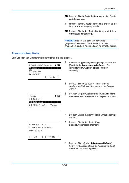 ANLEITUNG BEDIENUNGS- - Utax