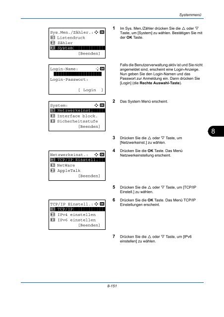 ANLEITUNG BEDIENUNGS- - Utax