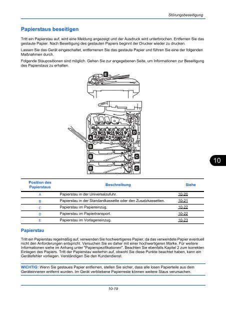 ANLEITUNG BEDIENUNGS- - Utax