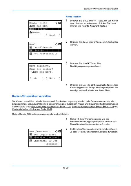 ANLEITUNG BEDIENUNGS- - Utax