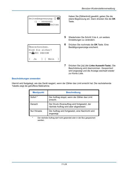 ANLEITUNG BEDIENUNGS- - Utax