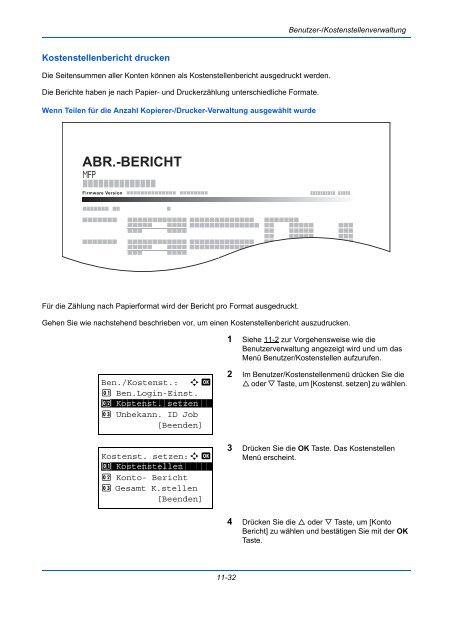 ANLEITUNG BEDIENUNGS- - Utax