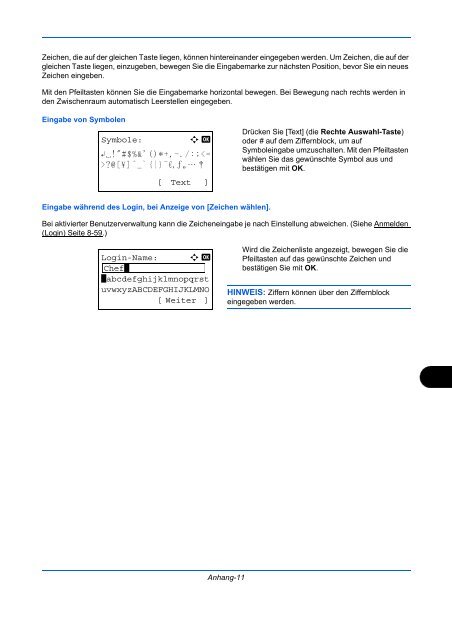 ANLEITUNG BEDIENUNGS- - Utax