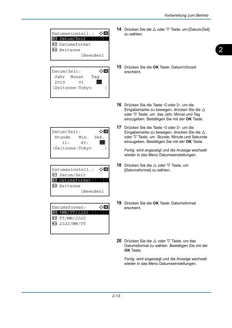 ANLEITUNG BEDIENUNGS- - Utax