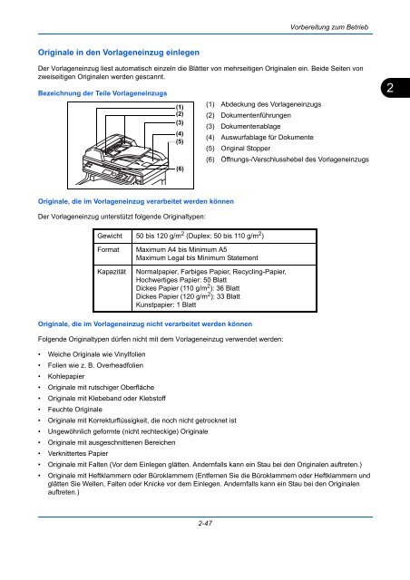 ANLEITUNG BEDIENUNGS- - Utax