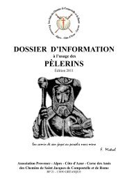 Consulter le Dossier d'information - Les Amis de St Jacques ...