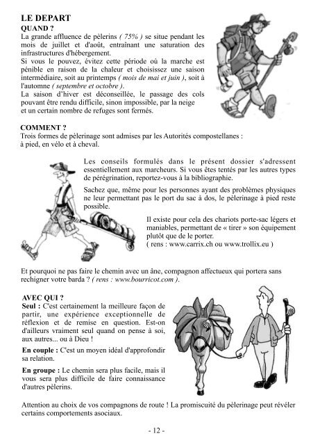 Consulter le Dossier d'information - Les Amis de St Jacques ...