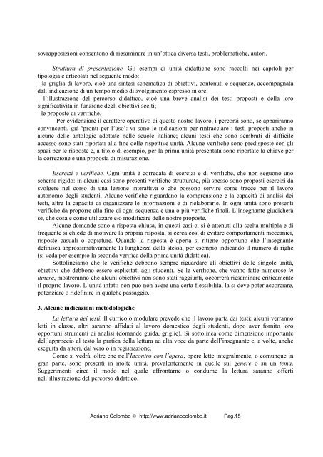 La letteratura per unità didattiche (1996) - Adrianocolombo.it