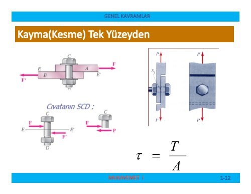 Kayma Gerilmesi