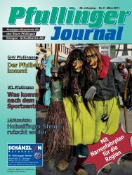 Journal Ausgabe März 2011.indd - beim Pfullinger Journal