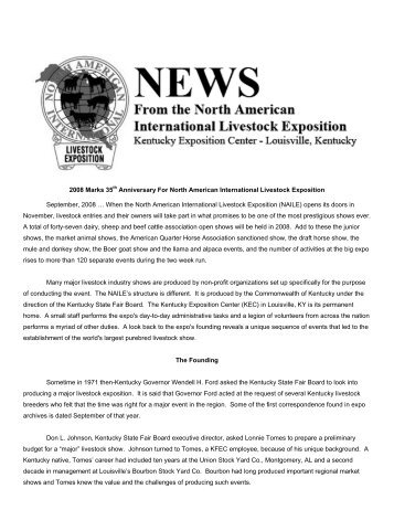 History - North American International Livestock Exposition