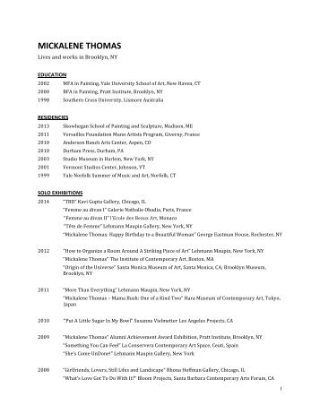 download resume - Mickalene Thomas